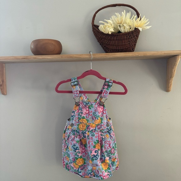 Vintage Children’s Place Bright Paisley Overall Jumper • 12-18m - Picture 1 of 6